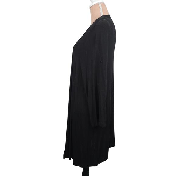 J. Jill Open Cardigan Waterfall Black Size XL - Picture 3 of 7